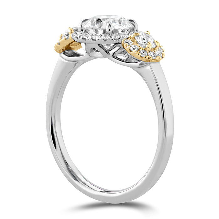 Integrity HOF Three Stone Metal Engagement Ring