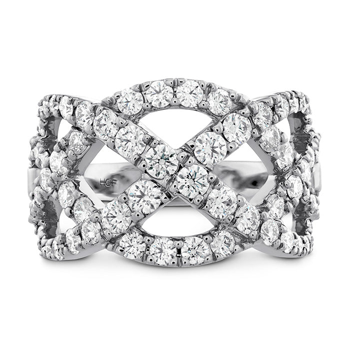 Intertwining Diamond Right Hand Ring