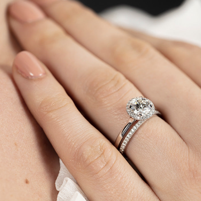 Juliette HOF Halo Engagement Ring