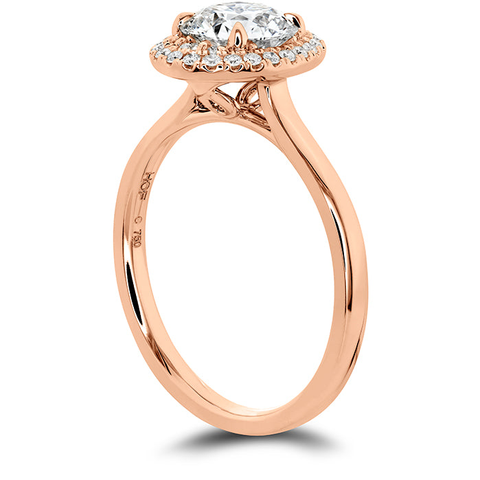 Juliette Oval Halo Engagement Ring