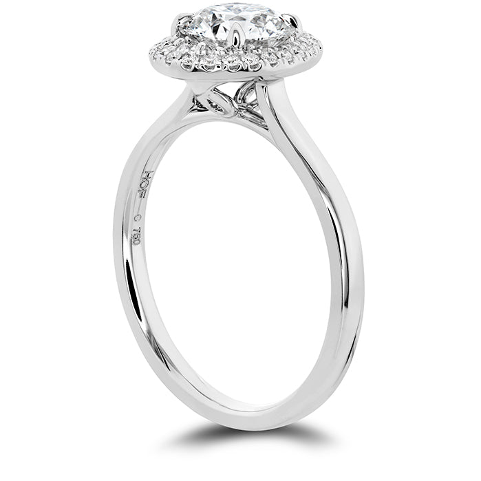 Juliette Oval Halo Engagement Ring