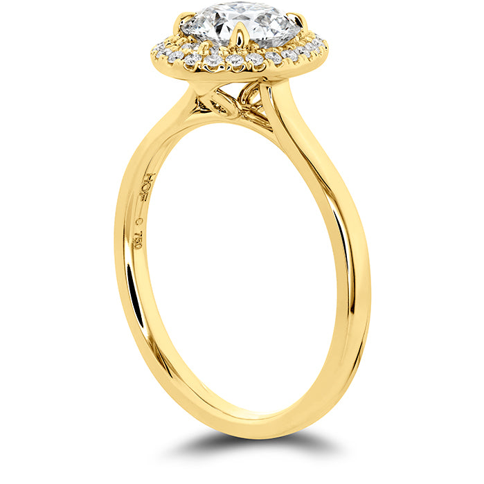 Juliette Oval Halo Engagement Ring