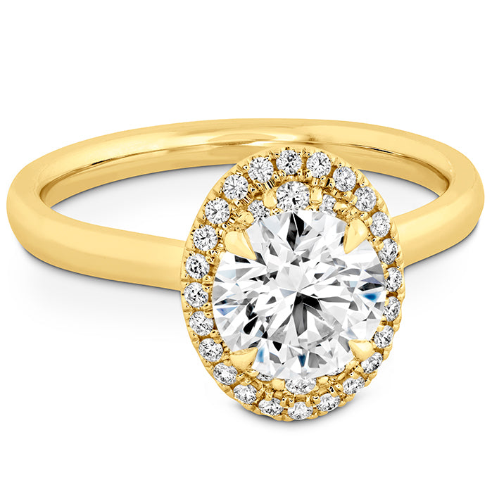 Juliette Oval Halo Engagement Ring