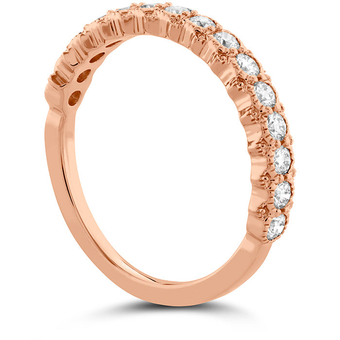 Liliana Bezel Milgrain Diamond Band