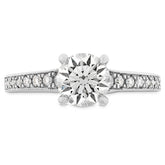 Liliana Milgrain Engagement Ring - Dia Band