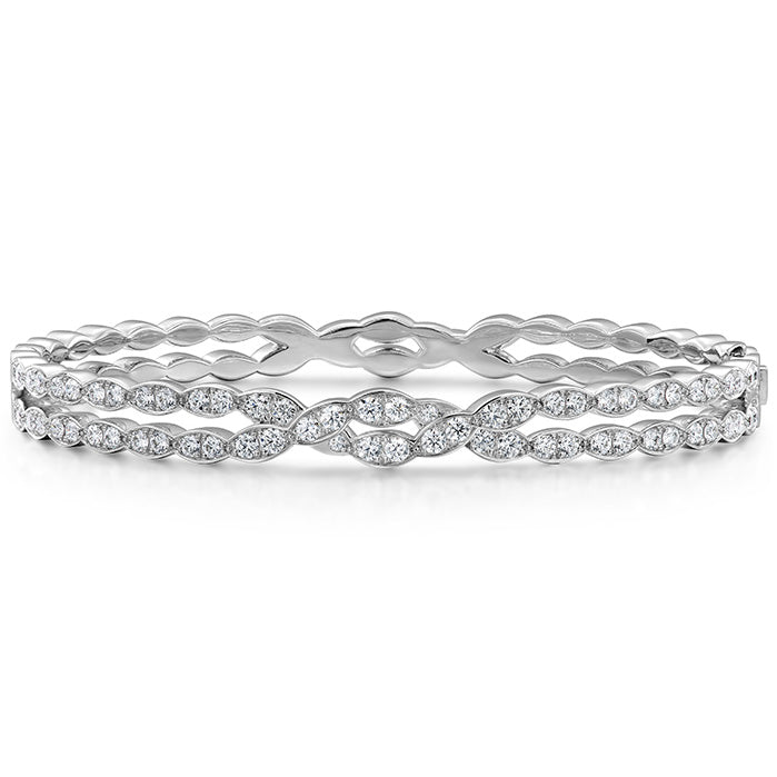 Lorelei Floral Dia Double Twist Bangle