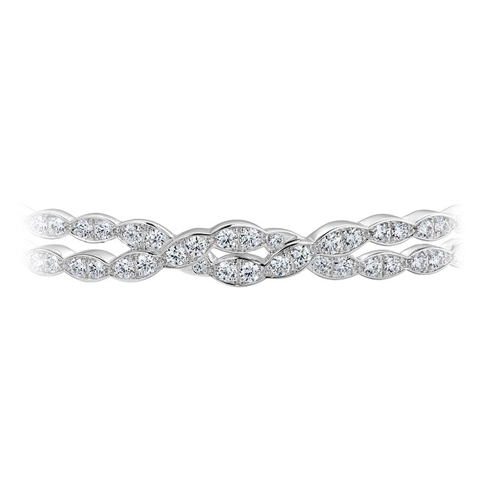 Lorelei Floral Dia Double Twist Bangle