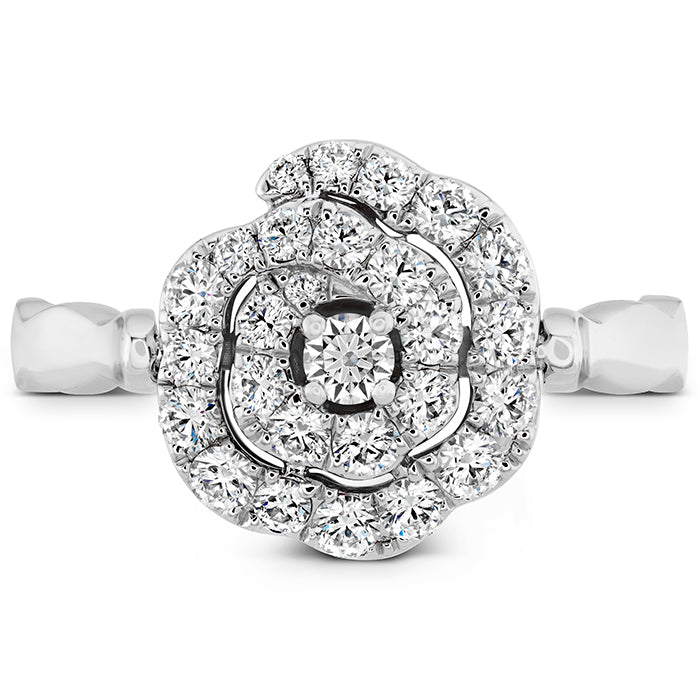 Lorelei Diamond and Ruby Floral Flip Ring