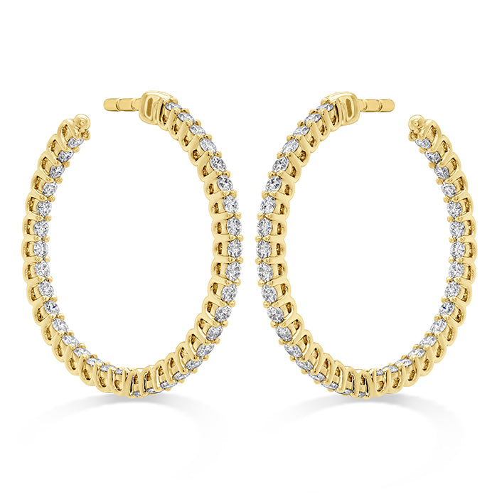 Signature Round Inside Out Hoop - Small