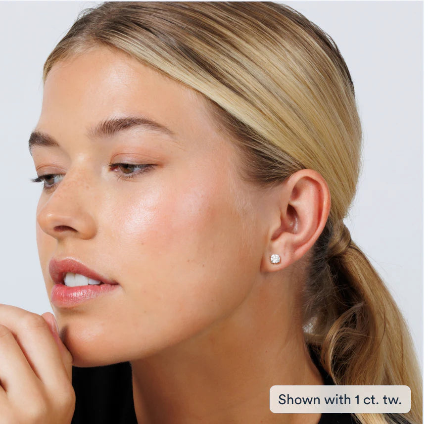 Mariposa 1.03-4.16ctw Diamond Studs in White Gold