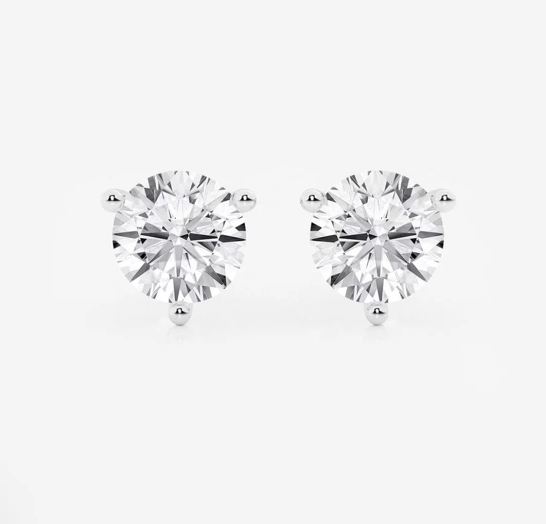 Mariposa 1.03-4.16ctw Diamond Studs in White Gold