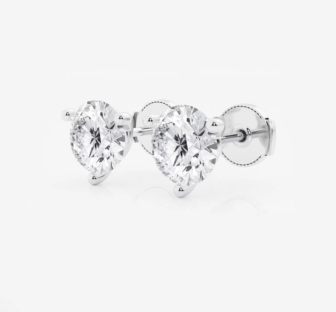 Mariposa 1.03-4.16ctw Diamond Studs in White Gold