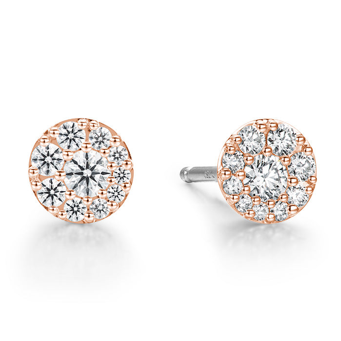 Tessa Diamond Circle Earrings