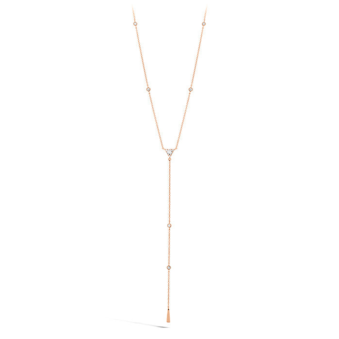 Triplicity Triangle Lariat Necklace