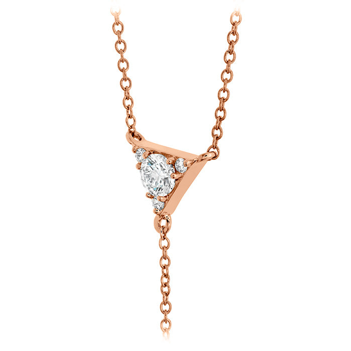 Triplicity Triangle Lariat Necklace