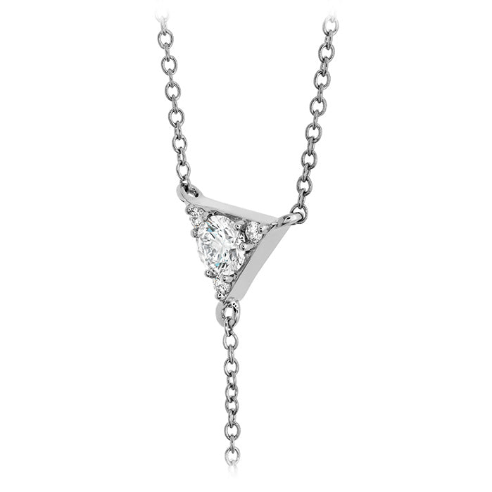 Triplicity Triangle Lariat Necklace