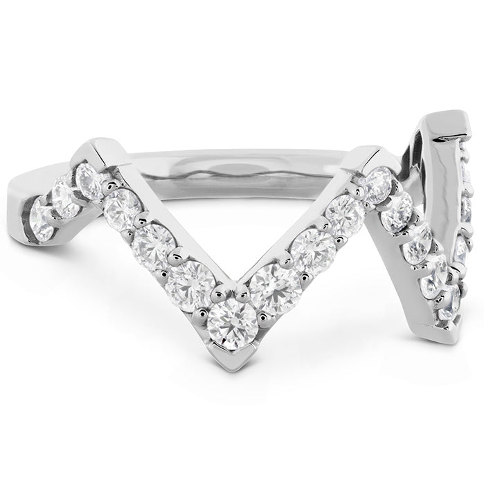 Triplicity Pointed Diamond Ring