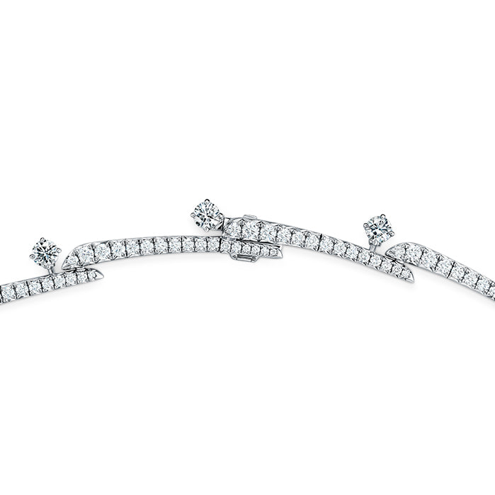 Vela Crossover Pavé Necklace