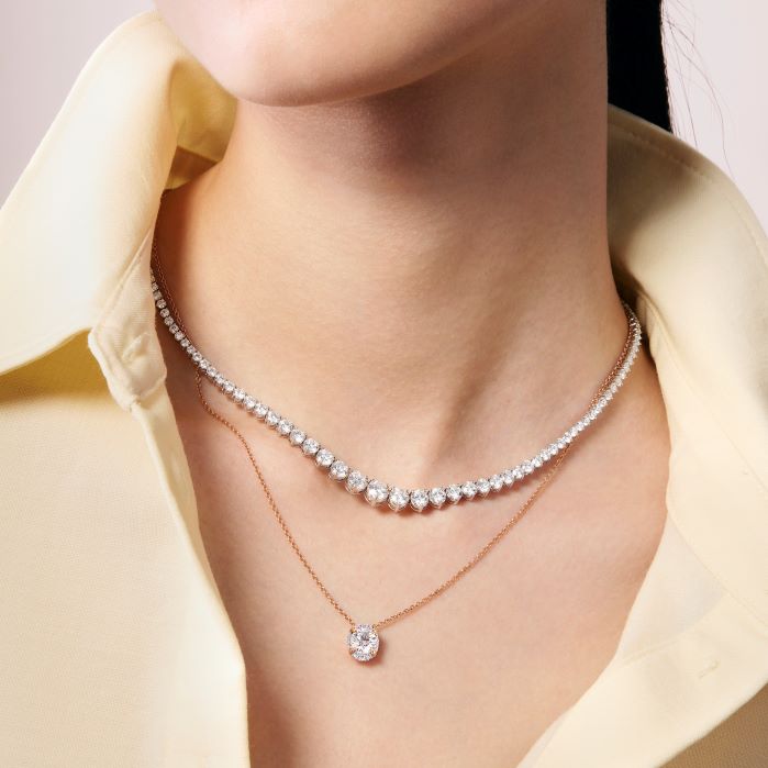 Ellipse Diamond Pendant