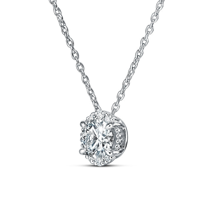 Ellipse Diamond Pendant