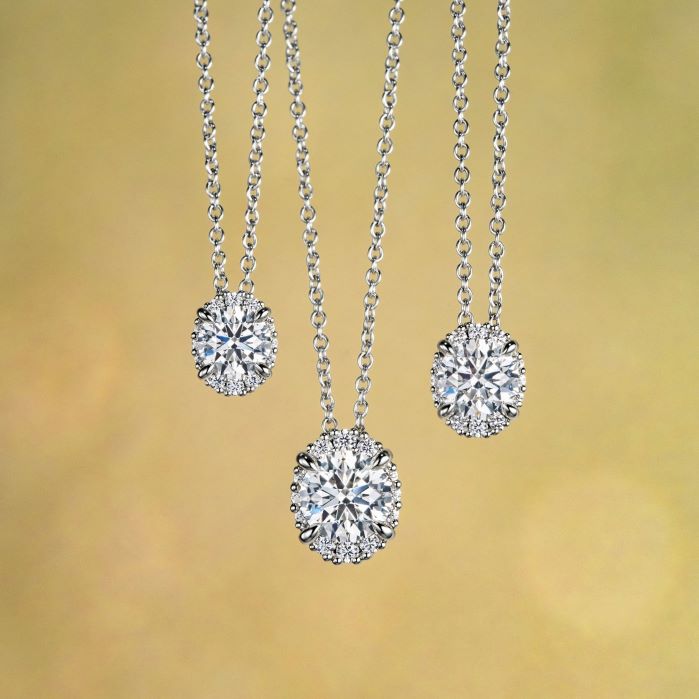 Ellipse Diamond Pendant