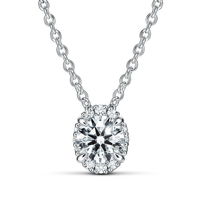 Ellipse Diamond Pendant