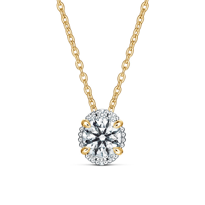 Ellipse Diamond Pendant