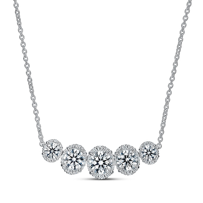 Ellipse Diamond Necklace