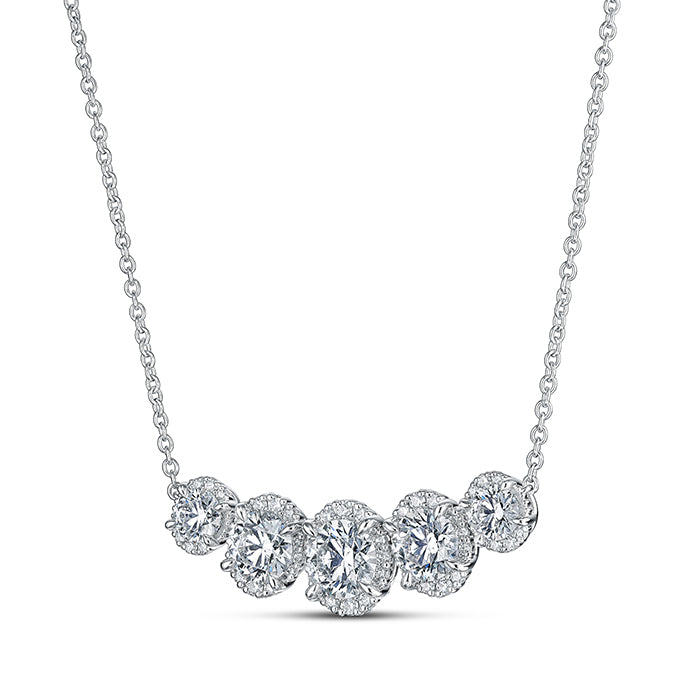 Ellipse Diamond Necklace