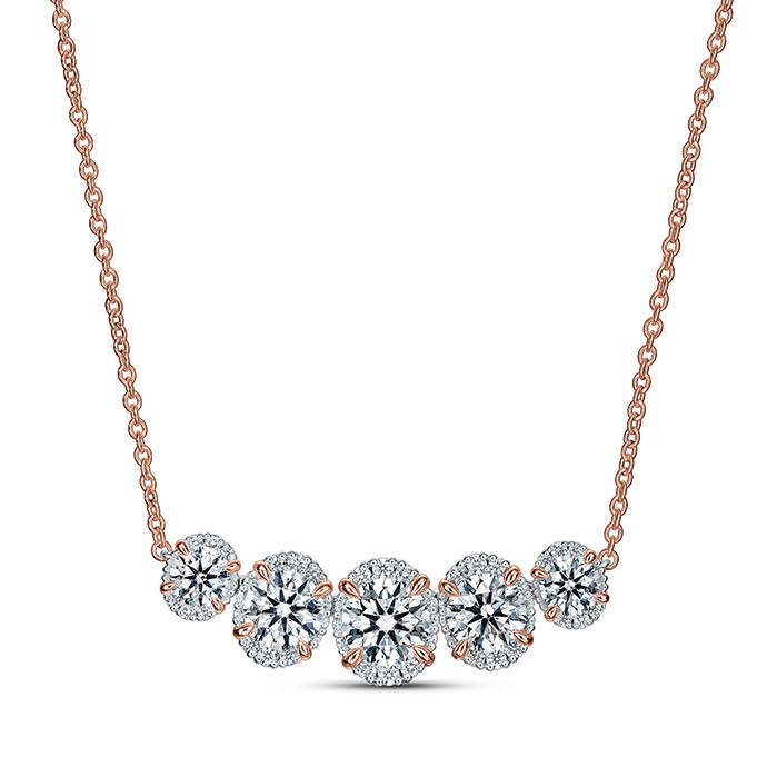 Ellipse Diamond Necklace