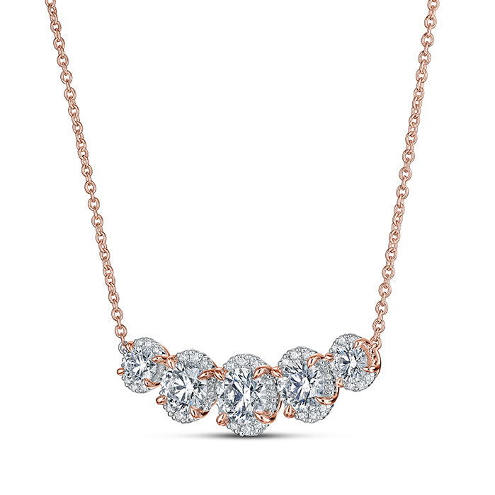Ellipse Diamond Necklace