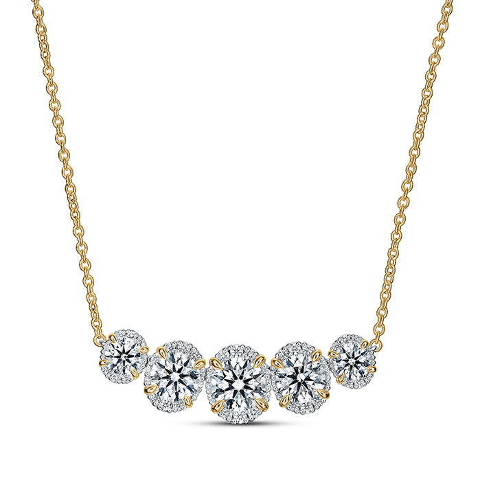 Ellipse Diamond Necklace