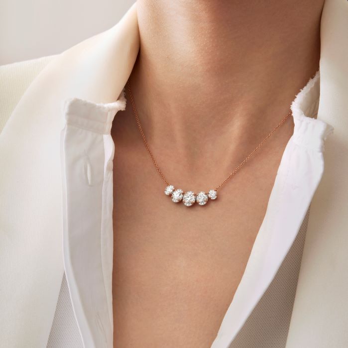 Ellipse Diamond Necklace