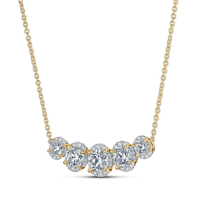 Ellipse Diamond Necklace