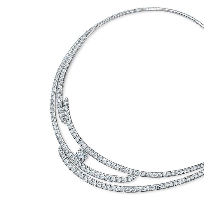 Vela French Cut Pavé Collar
