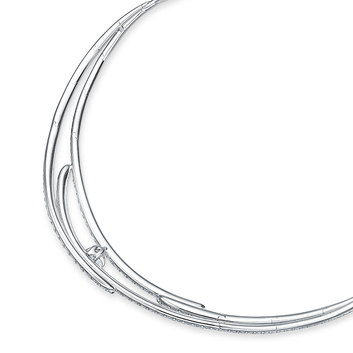 Vela French Cut Pavé Collar