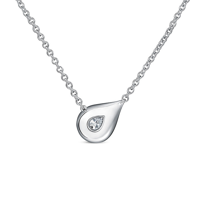 Lu Droplet Pendant 0.30-0.50 in 18K
