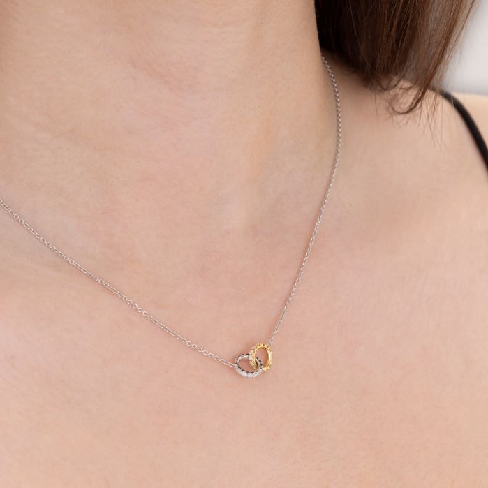 HOF Classic Diamond Interlocking Pendant
