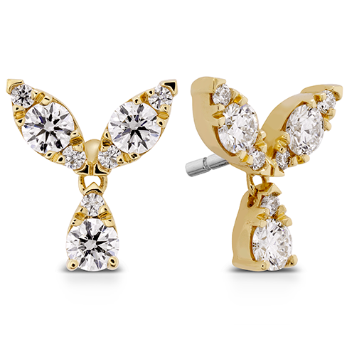 Hearts On Fire Aerial Petal Diamond Stud Earrings