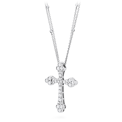 Hearts On Fire Effervescence Graceful Cross Diamond Necklace
