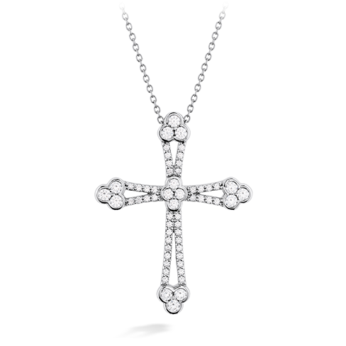Hearts On Fire Effervesence Open Cross Diamond Necklace