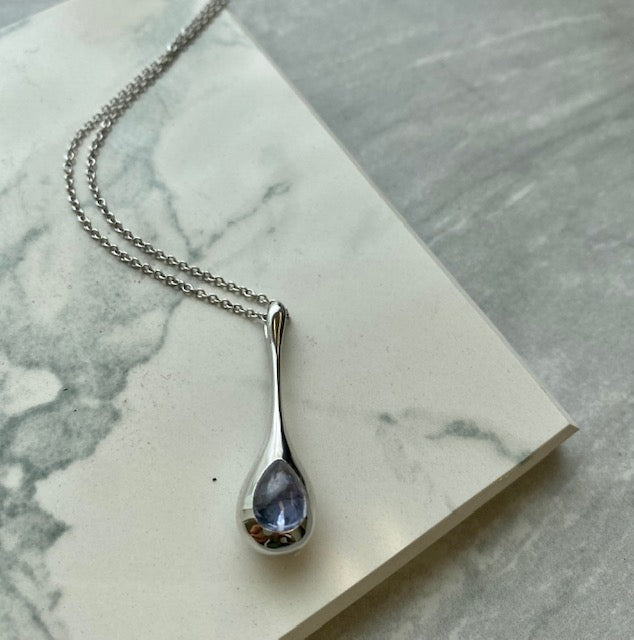 Mariposa H20 Blue Spinel .85 ct. Pear Shape Cabochon