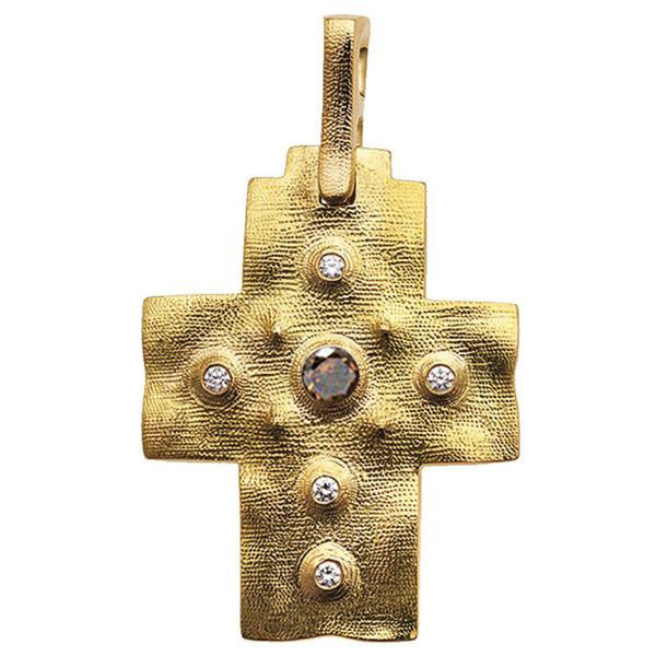 Alex Sepkus Raised Cross Pendant Necklace - M-100DC