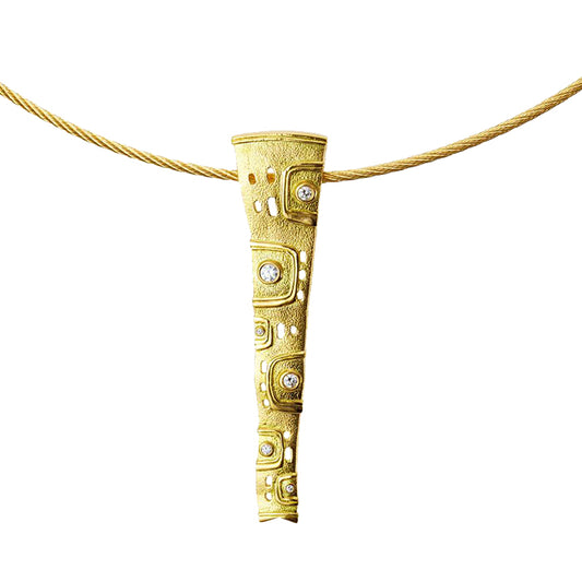 Alex Sepkus Ribbon Pendant Necklace - M-32D