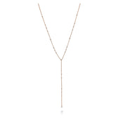Mariposa Celestial Orbital bezel set .43 ctw. Diamond Lariat Necklace