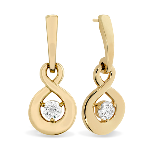 Hearts On Fire Optima Single Diamond Drop Earrings