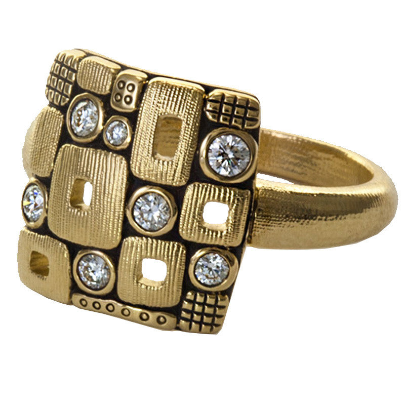 Alex Sepkus Square Windows Dome Ring - R-158D