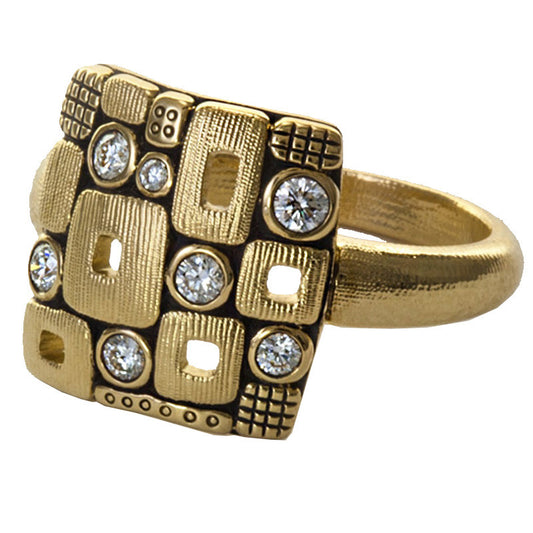 Alex Sepkus Square Windows Dome Ring - R-158D