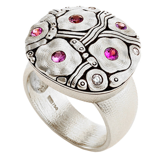 Alex Sepkus Summer Flowers Dome Ring - R-190PS