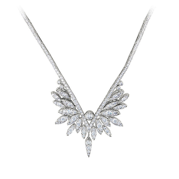 Hearts On Fire White Kites Crest Drop Diamond Necklace